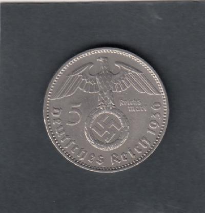 Beschrijving: 5 Mark  HINDENBURG 